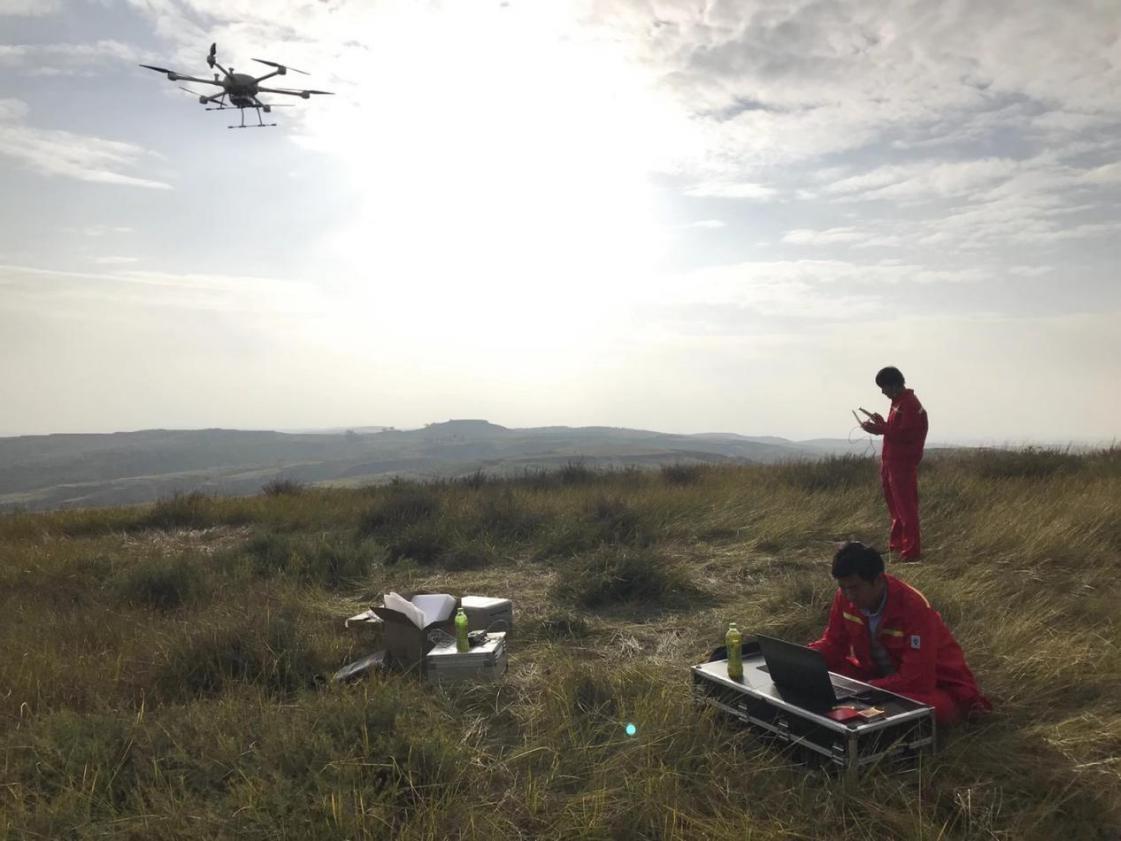 Long endurance UAV field scene